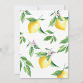 彼女は彼女の主な絞りブライダルシャワーを見つけた 招待状 (裏面)