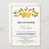 彼女は彼女の主な絞りブライダルシャワーを見つけた 招待状 (正面/裏面)