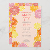 彼女は彼女の主な絞りブライダルシャワーを見つけた 招待状 (正面/裏面)