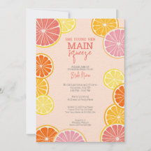 彼女は彼女の主な絞りブライダルシャワーを見つけた