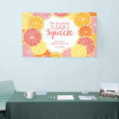 彼女は彼女の主な絞りブライダルシャワーを見つけた 横断幕 (トレードショー)