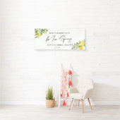 彼女は彼女の主な絞りブライダルシャワーを見つけた 横断幕 (インサイチュ)