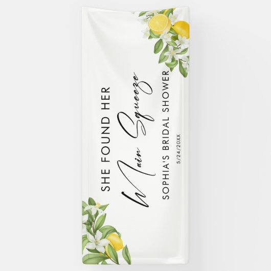 彼女は彼女の主な絞りブライダルシャワーを見つけた 横断幕 (縦)