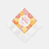 彼女は彼女の主な絞りブライダルシャワーを見つけた 縁ありカクテルナプキン (角)