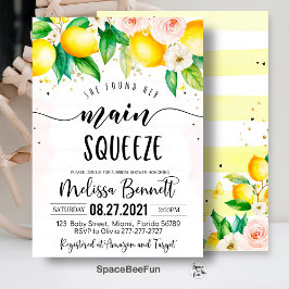 彼女は彼女の主な絞りブライダルシャワー招待状を見つけた 招待状