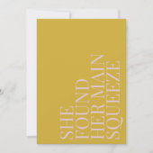 彼女は彼女の主な絞りモダンブライダルシャワー 招待状 (正面)