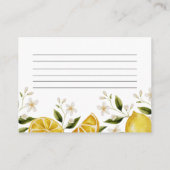 彼女は彼女の主な絞りレシピを見つけた エンクロージャーカード (裏面)