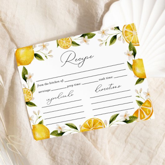 彼女は彼女の主な絞りレシピを見つけた エンクロージャーカード