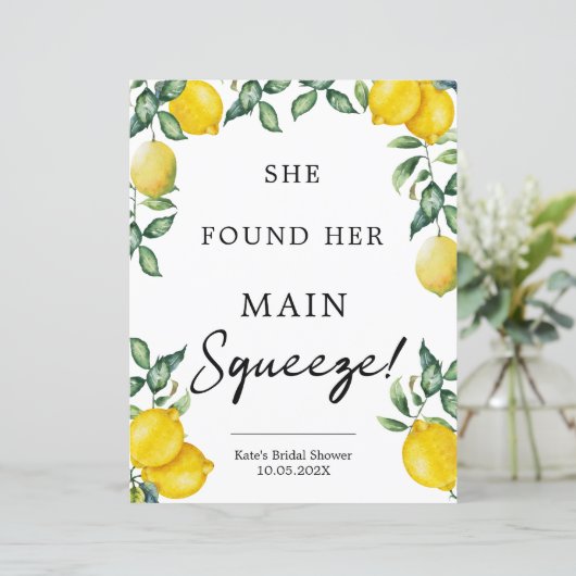 彼女は彼女の主な絞りレモンのブライダルシャワーを見つけた (スタンド正面)