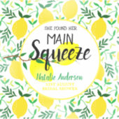 彼女は彼女の主な絞りレモンのブライダルシャワーを見つけた シール (正面)