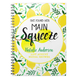 彼女は彼女の主な絞りレモンのブライダルシャワーを見つけた ノートブック