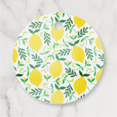 彼女は彼女の主な絞りレモンのブライダルシャワーを見つけた フェイバータグ (裏面)