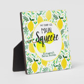 彼女は彼女の主な絞りレモンのブライダルシャワーを見つけた フォトプラーク (正面)