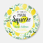 彼女は彼女の主な絞りレモンのブライダルシャワーを見つけた マグネット (正面)