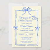 彼女は彼女の主な絞りレモンのブライダルシャワーを見つけた 招待状 (正面)