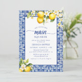 彼女は彼女の主な絞りレモンのブライダルシャワーを見つけた 招待状 (スタンド正面)
