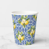 彼女は彼女の主な絞りレモンのブライダルシャワーを見つけた 紙コップ (裏面)