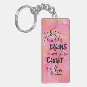 彼女は彼女の夢Keychainを追跡しました キーホルダー (正面左)