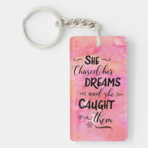 彼女は彼女の夢Keychainを追跡しました キーホルダー