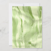 彼女は彼女の完璧な抹茶のエレガントブライダルシャワー 招待状 (裏面)