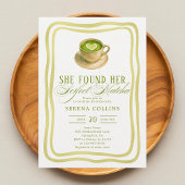 彼女は彼女の完璧な抹茶のブライダルシャワーを発見 招待状