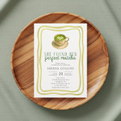 彼女は彼女の完璧な抹茶のブライダルシャワーを発見 招待状