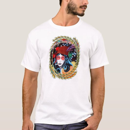 彼女は彼女の愛をのような身に着けています Tシャツ (正面)