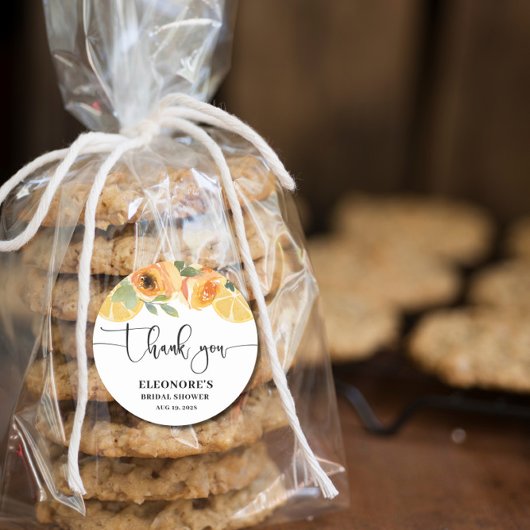 彼女は彼女の絞りブライダルシャワーを見つけた ラウンドシール