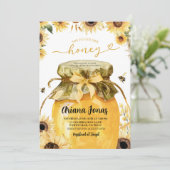 彼女は彼女の蜂蜜のブライダルシャワーを見つけた 招待状 (スタンド正面)