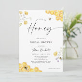 彼女は彼女の蜂蜜のブライダルシャワーを見つけた 招待状 (スタンド正面)