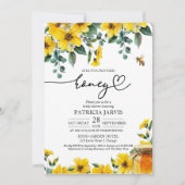 彼女は彼女の蜂蜜のブライダルシャワーを見つけた 招待状 (正面)