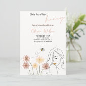 彼女は彼女の蜂蜜のブライダルシャワーパーティーを見つけた 招待状 (スタンド正面)