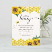 彼女は彼女の蜂蜜のブライダルシャワービーを見つけた 招待状 (スタンド正面)