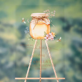 彼女は彼女の蜂蜜のブライダルシャワー歓迎 アクリルサイン (ニュートラル)