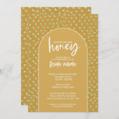 彼女は彼女の蜂蜜を見つけた – ブライダルシャワー 招待状 (正面/裏面)