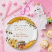 彼女は彼女の蜂蜜を見つけた | 水彩ブライダルシャワー ペーパープレート (パーティー)