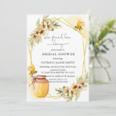 彼女は彼女の蜂蜜フローラビーブライダルシャワーを見つけた 招待状 (スタンド正面)