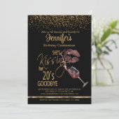 彼女は彼女の20'キスをするsさようなら – 誕生日 招待状 (スタンド正面)