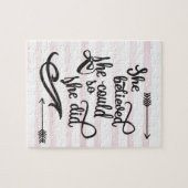 彼女は彼女をできました信じました従って彼女はしました ジグソーパズル (横)