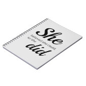 彼女は彼女をできました信じました従って彼女はしました ノートブック (左側)