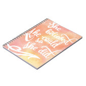 彼女は彼女をできました信じました従って彼女はしました ノートブック (左側)