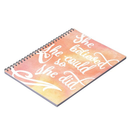 彼女は彼女をできました信じました従って彼女はしました ノートブック (左側)