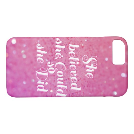 彼女は彼女をできました信じました従って彼女はしました Case-Mate iPhoneケース (裏面(横))