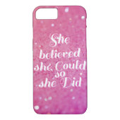 彼女は彼女をできました信じました従って彼女はしました Case-Mate iPhoneケース (裏面)