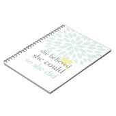 彼女は彼女をできました信じました従って彼女はノートをしました ノートブック (左側)