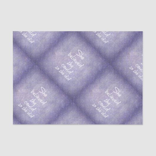 彼女は彼女をできました信じました従って彼女は引用しました 薄葉紙 (正面)