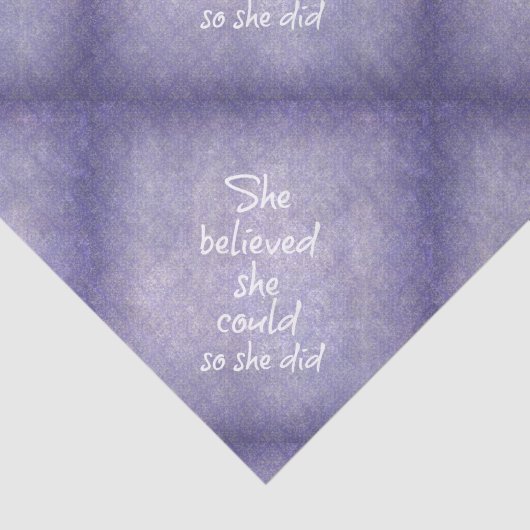 彼女は彼女をできました信じました従って彼女は引用しました 薄葉紙 (詳細)