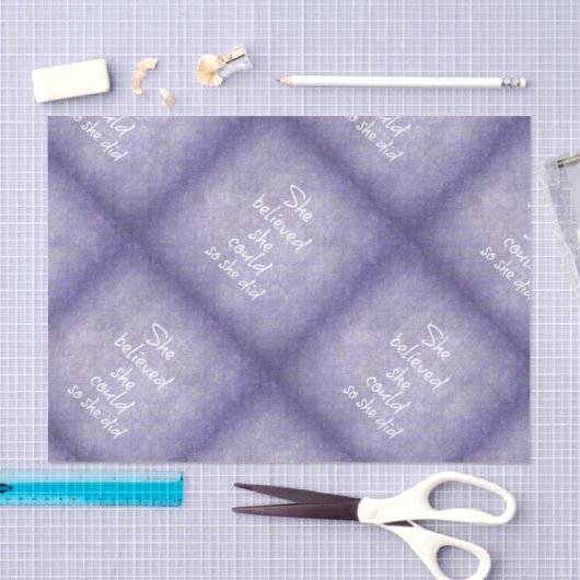 彼女は彼女をできました信じました従って彼女は引用しました 薄葉紙 (クラフト)