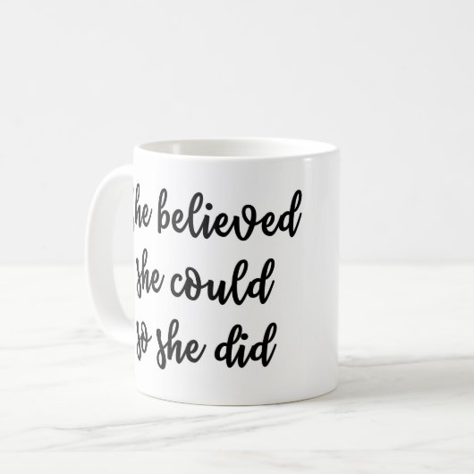 彼女は彼女をできました信じました従って彼女は襲いました コーヒーマグカップ (正面左)