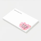 彼女は彼女をできました信じました従って彼女は-水彩画のピンク ポストイット (アングル)